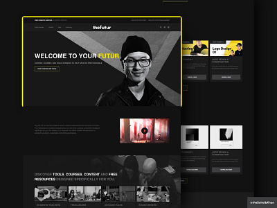 The Futur Re-Design branding business rebranding redesign thefutur ui ux website