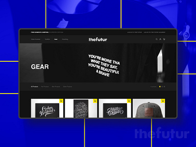 The Futur ReDesign - Gears branding dark theme redesign concept thefutur ui web design