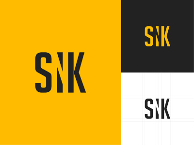 SNK Mark branding flat logo mark personal brand sohaib khan thesohaibkhan trademark typogaphy