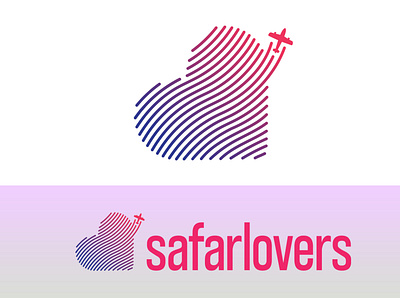 SafarLovers Logo heart logo logodesign love lover safar travel travelling