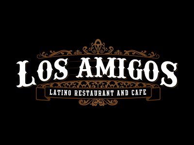 Los Amigos Latino Restaurant & Cafe branding design logo logo design restaurant restaurant logo