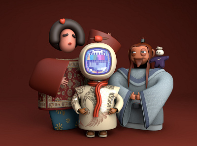 characters 3d art