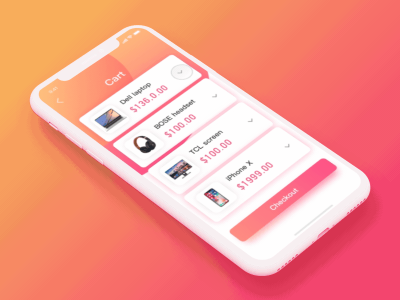 Colorful Shopping Interface Design