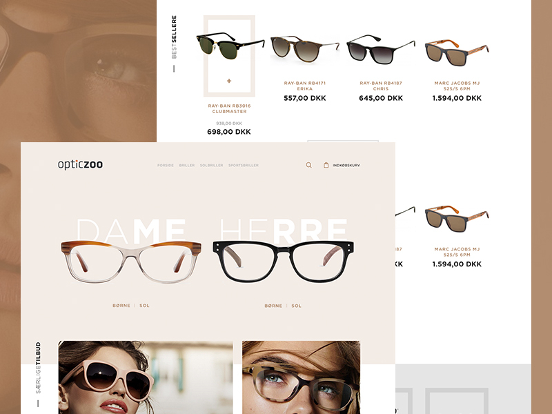 Eyewear Online Store by on Dribbble