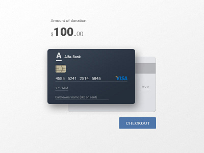 002 Credit card checkout card checkout dailyui