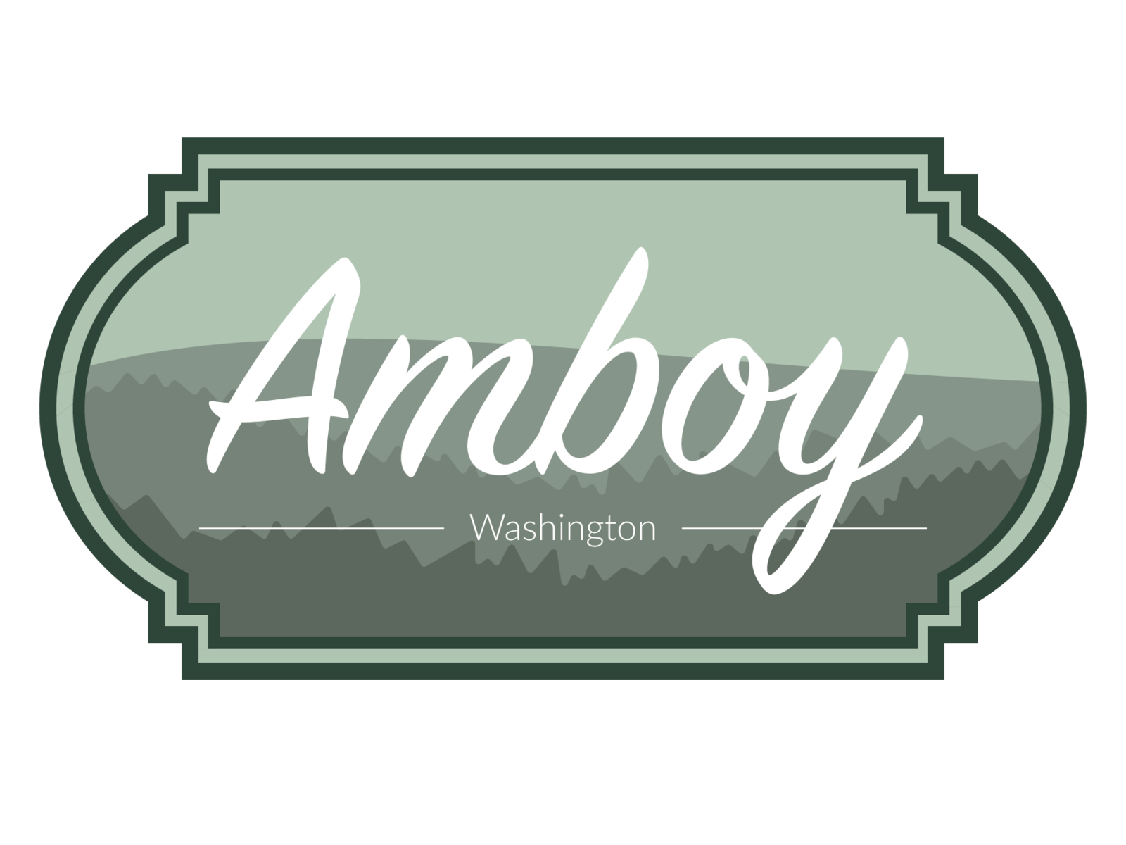 Amboy, Washington by Aaron Birch on Dribbble