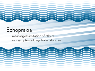 Echopraxia abstract art design illustration typography