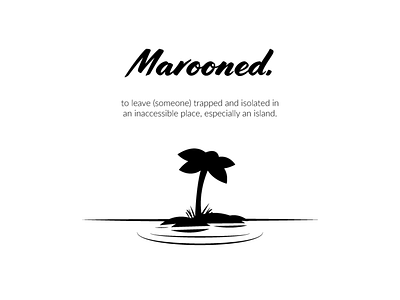 Marooned 404 page abstract art design environment illustration typography