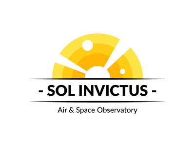 Sol Invictus abstract art badge branding design illustration logo vector