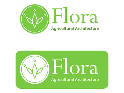 Landscaping Logo Mockup -- Flora