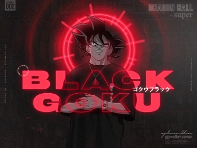 black goku x gbnslbn — dragon ball anime anime art design dragon ball dragonball dragonball z dragonballsuper illustraion illustration manga newbie son goku trunks typography vector