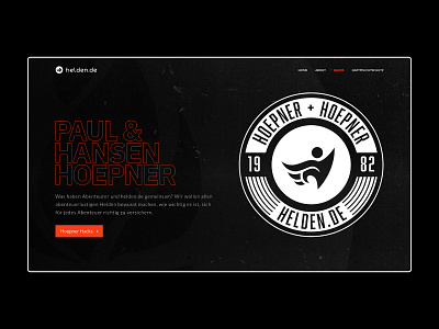 hoepner + hoepner — hero hero section landingpage web design webdesign website