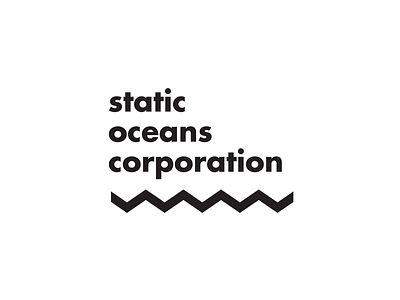 Static Oceans Corporation Logo futura logo zig zag