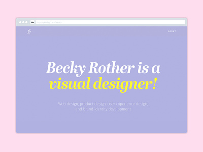 Website Redesign branding design italics portfolio redesign typography visual design website