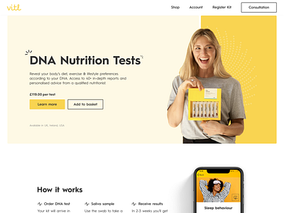 vitl DNA test re-design