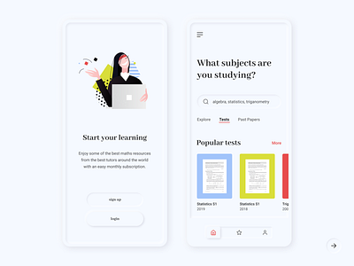 Neumorphic Learning App