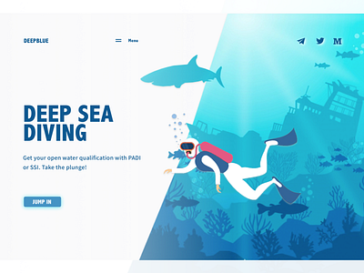 Fishing for complements design desktop illustration landing page logo sketch ui ux