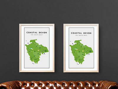 Costal Devon Posters art country fun illustration photoshop poster poster a day poster art poster challenge posters sketch wall art