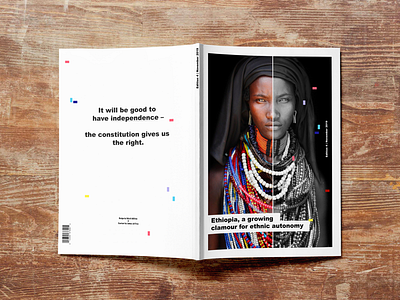 The New Humanitarian Print africa art design face magazine media mock up people print