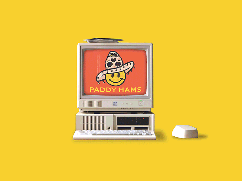 Online Shop 90s animation computer desktop gif glitch illustration online retro skull vintage web