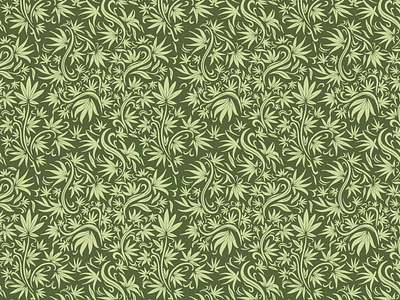 Cannabis Pattern branding cannabis flower identity illustration leaf marijuana pattern plant weed