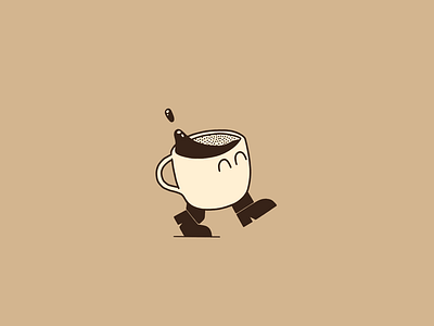 Mug Life cartoon coffee cup happy illustration mug