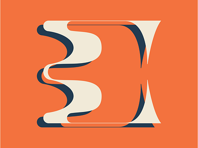 Type Exploration: C c custom custom type distorted lettering type typography wavy