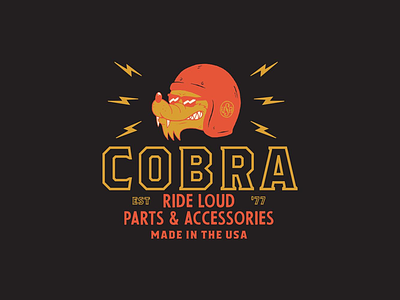 Cobra Shirt bolts design helmet illustration lightning motorcycle shirt shirt design type vector wolf