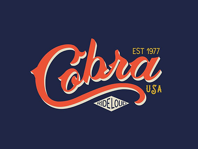 Vintage Cobra Shirt cobra logo logo design script shirt shirt design type typography vector vintage vintage type