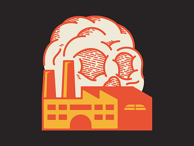Death Factory climate change death factory global warming illustration pollution skull smoke vector