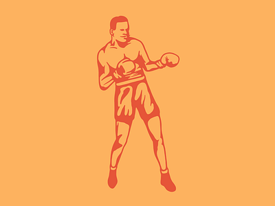 Boxer 2 boxer boxing boxing gloves fighter fighting illustration retro vintage vintage illustration