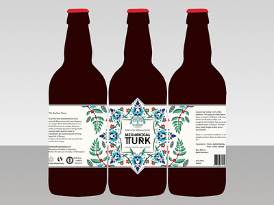 Mechanical Turk Rotation beer beer bottle label design packaging pattern