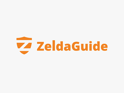 Zelda Guide - logo branding design flat icon illustration lettering logo type typography vector