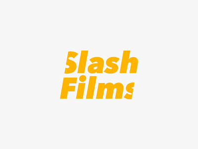 Slash Films - logo branding clean design icon identity logo type typography vector