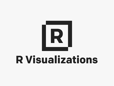 R Visualizations - logo branding clean design flat icon identity illustration illustrator lettering logo minimal type typography vector