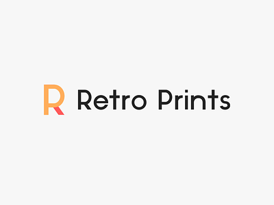 Retro Prints - logo brand branding clean design flat icon identity illustration illustrator lettering logo minimal type typography vector