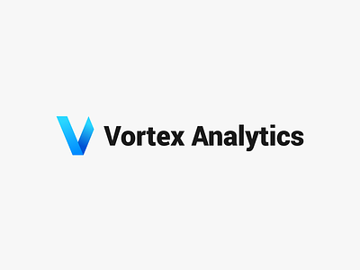 Vortex Analytics - logo brand branding character clean design flat icon icons identity illustration illustrator lettering logo minimal type typography vector