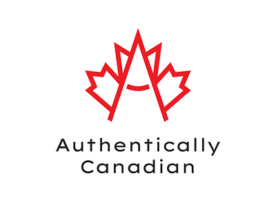 Authentically Canadian - logo app art brand branding design graphic design icon identity illustration illustrator logo minimal type vector