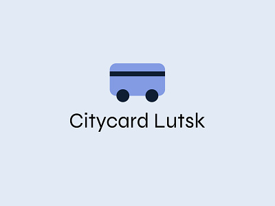 Public Transport Payment Service - Citycard Lutsk animation branding bus bus application card logo design design flat logo design illustration logo public transport branding transport logo design ui