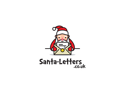 Santa Logo branding character christmas design drawing flat illustration letter logo santa santa claus santaclaus simple vector wish