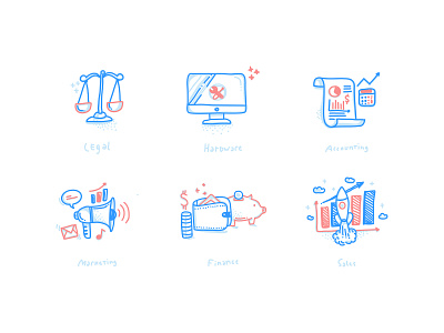 Icons accounting app chart computer design drawing finance handdrawn hardware icon icons illustration legal linear marketing sales ui ux vector web