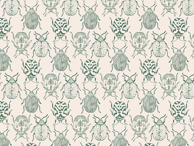 Leaf beetle pattern by Milena Ljubojevic on Dribbble