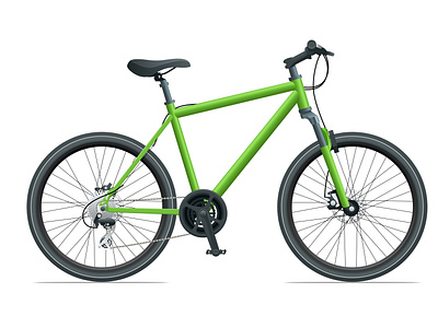 Mountain Bike or Urban Bike isolated on white background vector