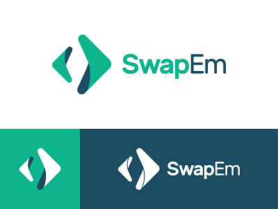 SwapEm app app icon arrow change exchange green icon identity logo swap swapem