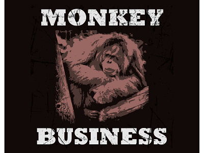 Monkey Business animal art beautiful branding curiosity design flat gorrilla illustration monkey monkey king typography ux vector web