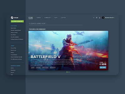 Steam re-designed (Concept)