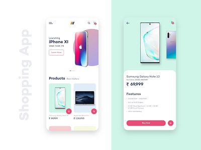 Shopping app app apple green homepage iphone iphonex mobile mockup product shopping shopping app ui uiux ux