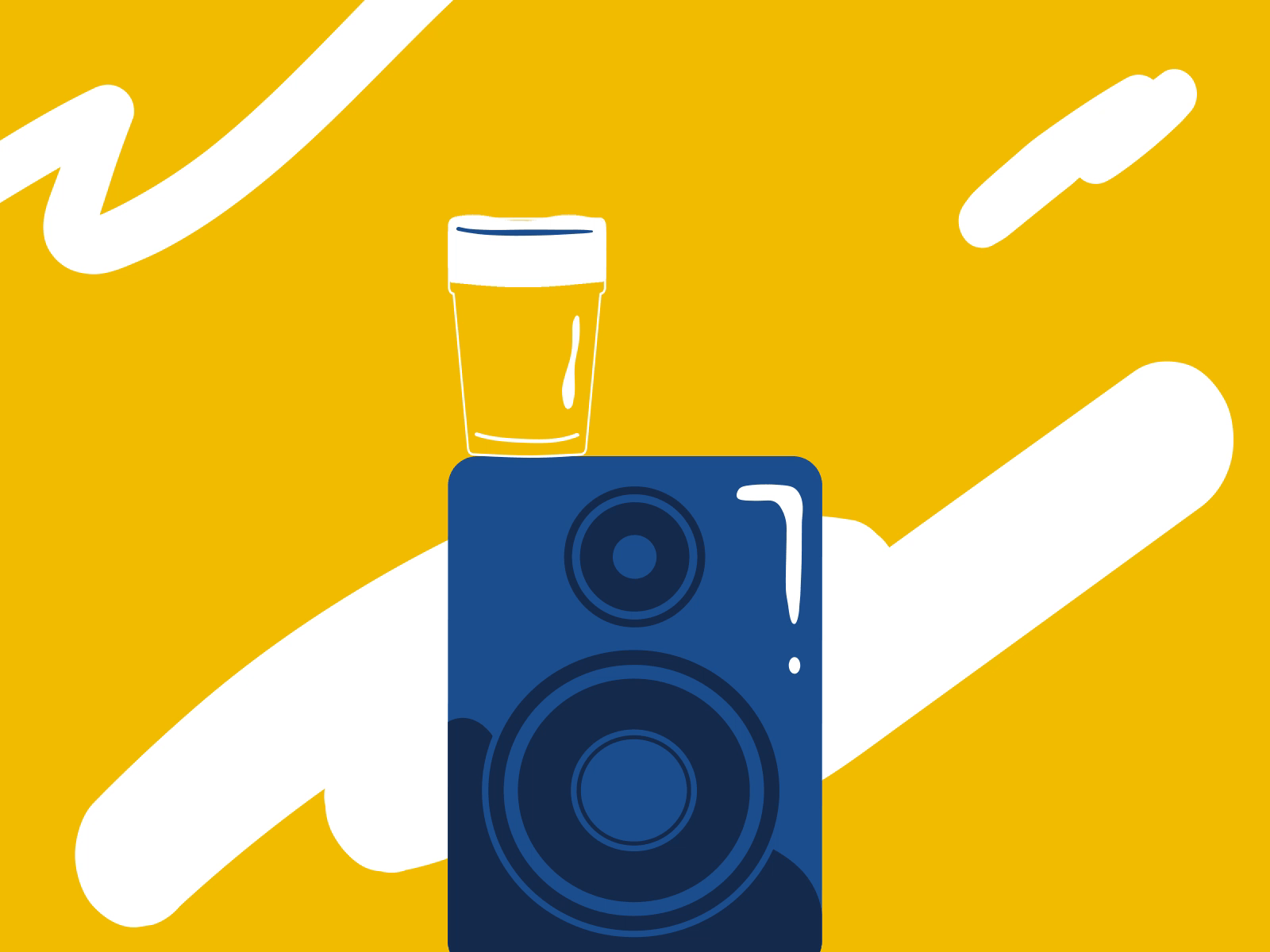 B is for beer 🍺 and bass 🔊 36daysoftype after effects aftereffects animation beer illustration loop motion design speaker vibrate