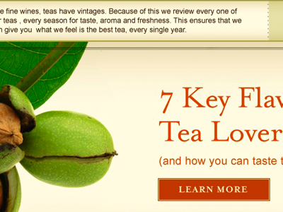 Tea Website Closeup