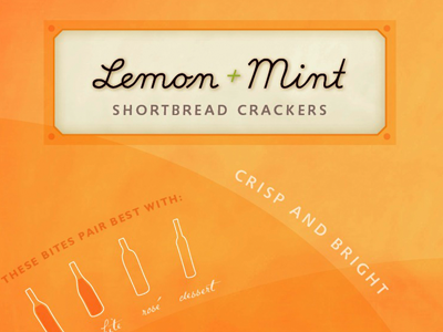 Cookie Bag: Lemon cookie pairing shortbread texture wine